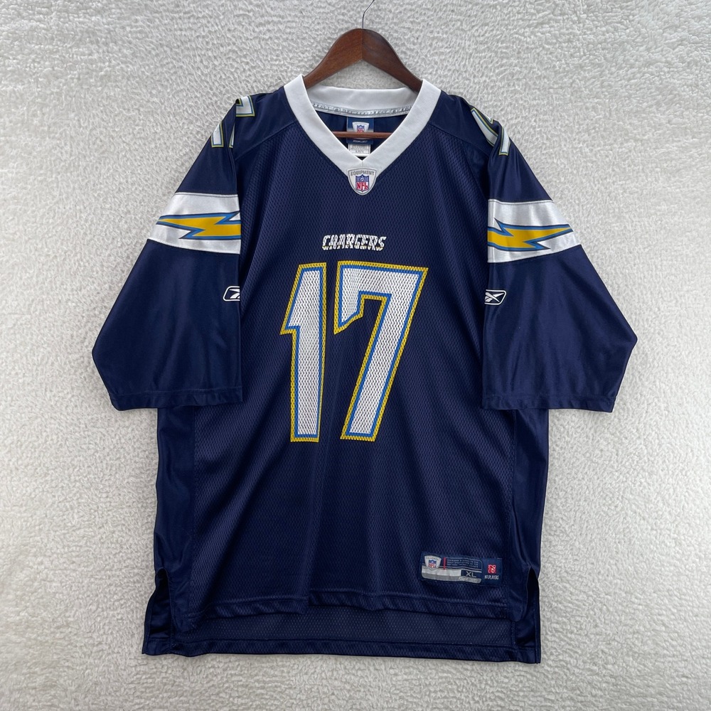 Reebok Football Jersey Navy Blue XL San Diego Chargers Philip Rivers #17 NFL